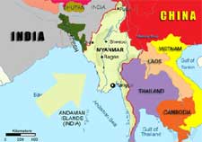 Myanmar Location